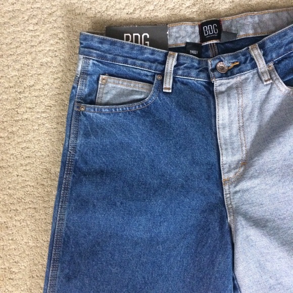 BDG Urban Outfitters Men’s Baggy Colorblock Jeans - Picture 3 of 8